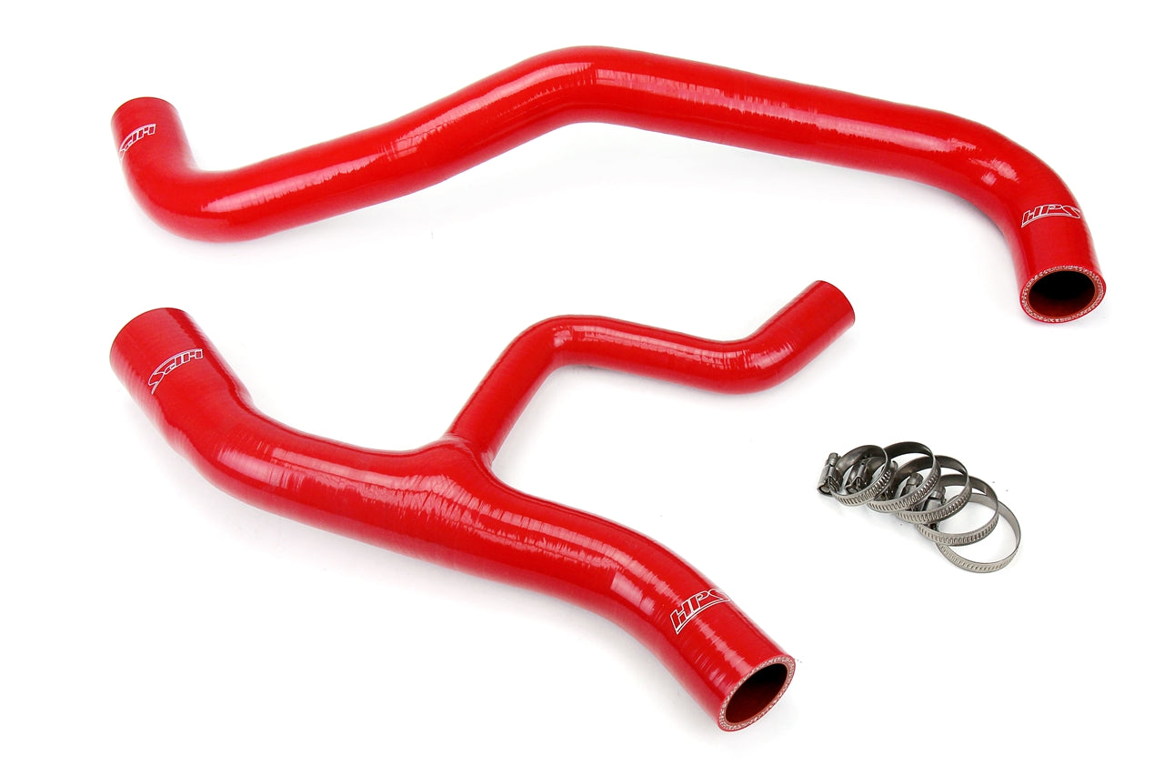 HPS Performance 57-1012-RED Silicone Radiator Coolant Hose Kit For 01-04 Ford Mustang GT