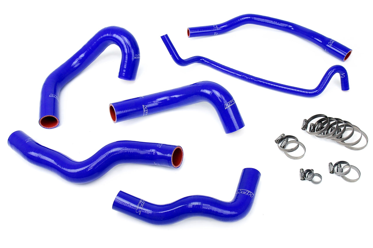 HPS Performance 57-1013-BLUE Silicone Radiator Coolant Hose Kit For 05-06 Ford Mustang V8