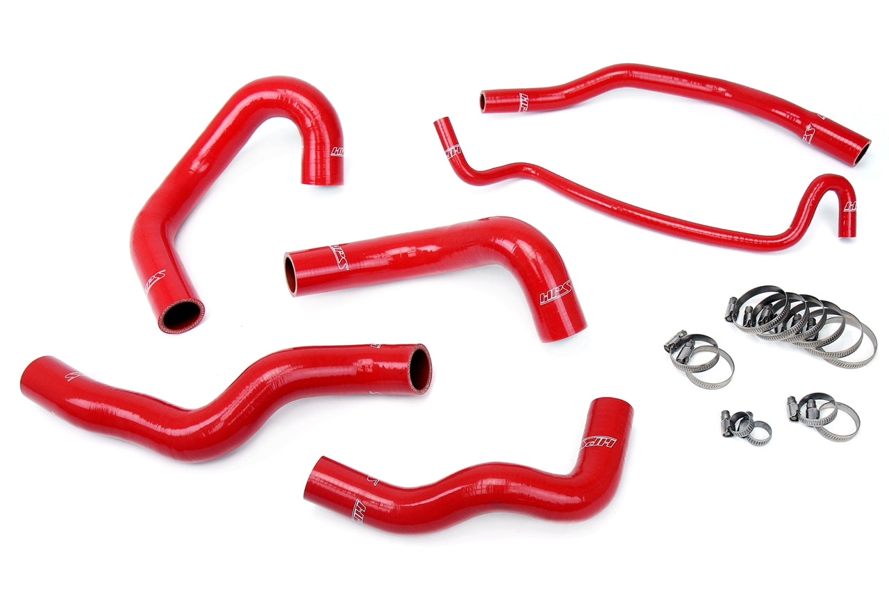 HPS Performance 57-1013-RED Silicone Radiator Coolant Hose Kit For 05-06 Ford Mustang V8