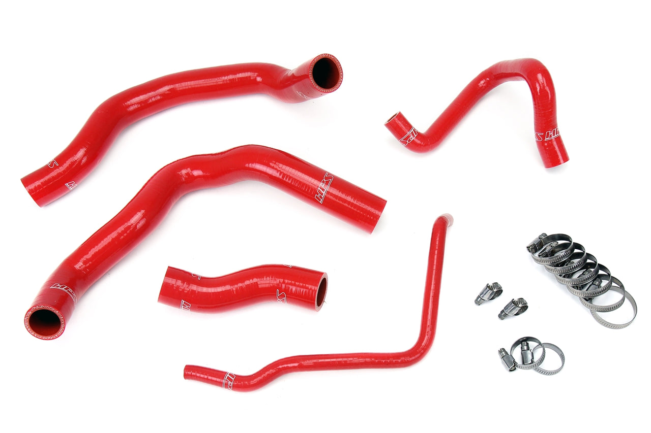 HPS Performance 57-1211-RED Silicone Radiator Coolant Hose Kit For Mini 02-08 Cooper S Supercharged
