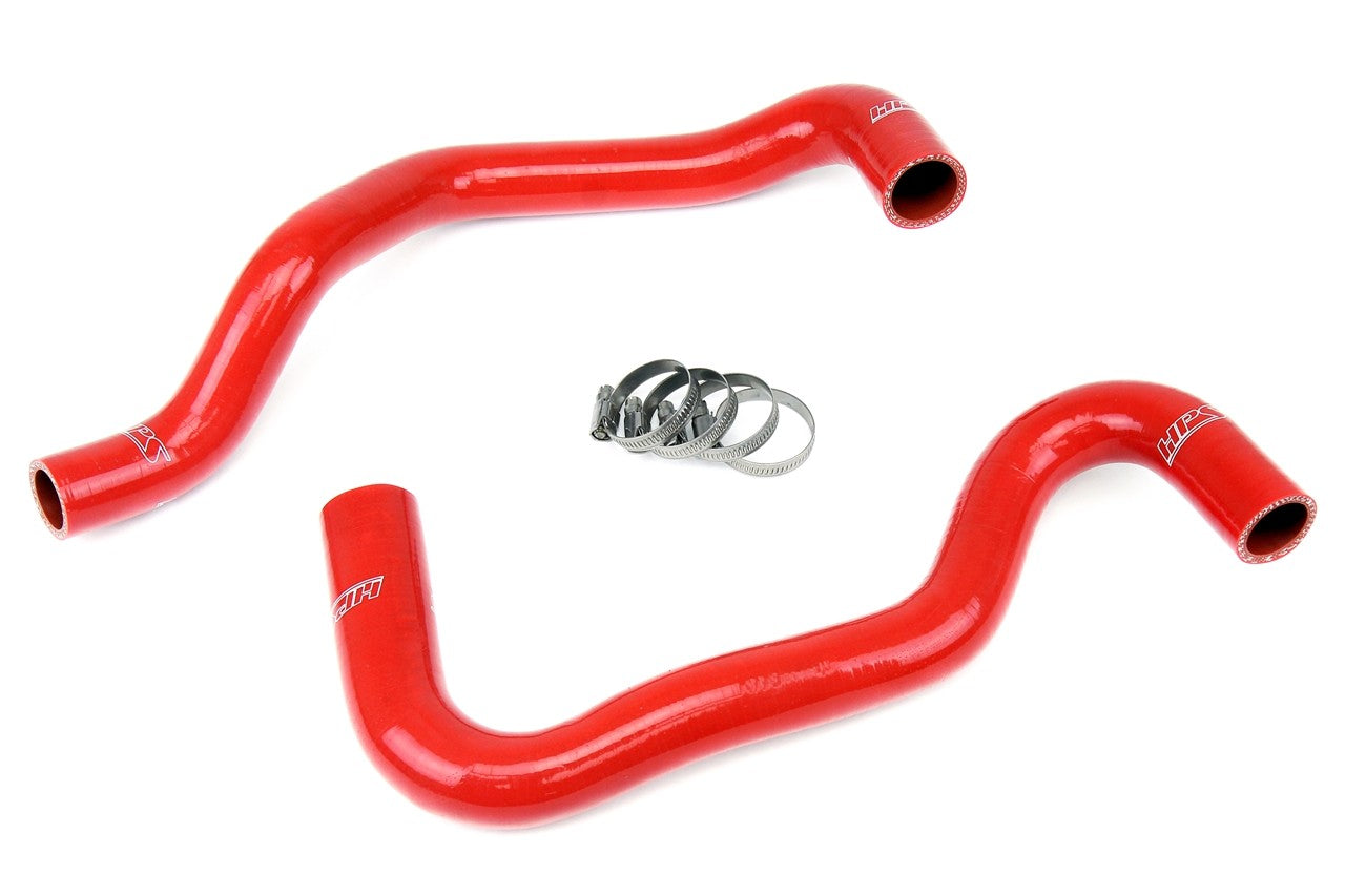 HPS Performance 57-1281-RED Silicone Radiator Coolant Hose Kit For 11-19 Ford Fiesta 1.6L