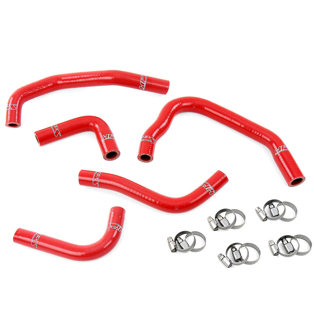 HPS Performance 57-1285H-RED Silicone Heater Coolant Hose Kit For Jeep 12-17 Wrangler JK 3.6L V6