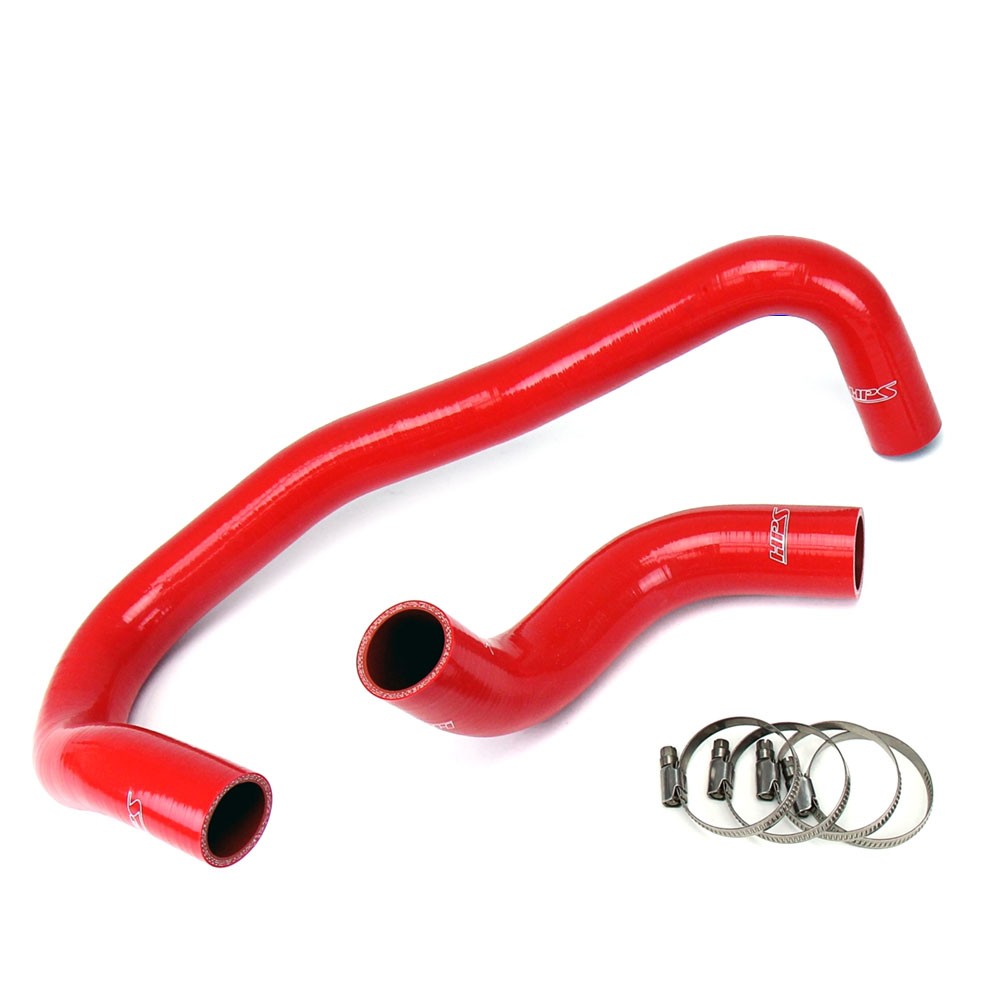 HPS Performance 57-1327R-RED Silicone Radiator Coolant Hose Kit For 05-10 300C Challenger Charger Magnum SRT8 6.1L