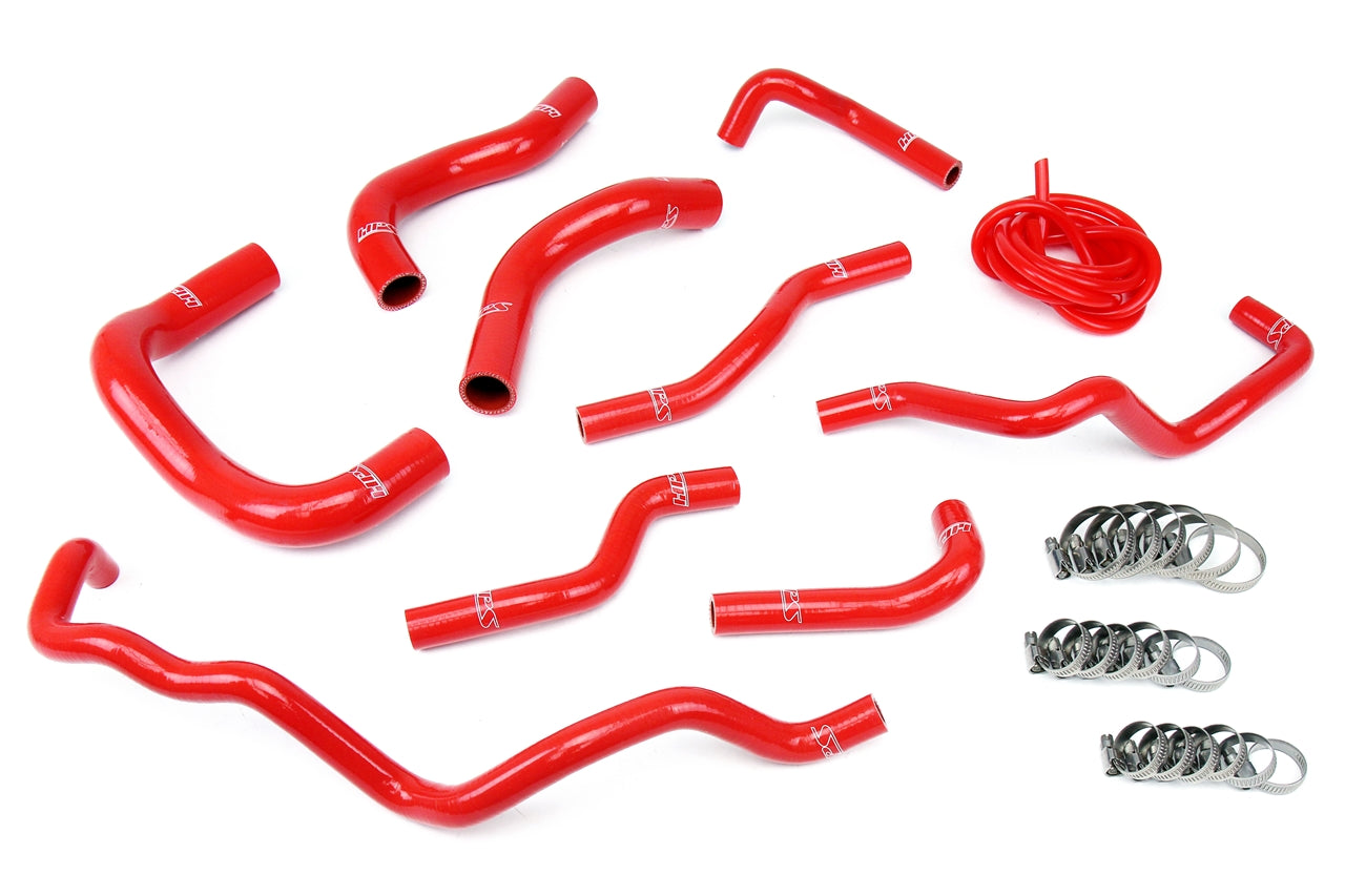 HPS Performance 57-1341-RED Silicone Radiator/Heater Coolant Hose Kit For 08-14 Scion iQ 1.3L 4Cyl
