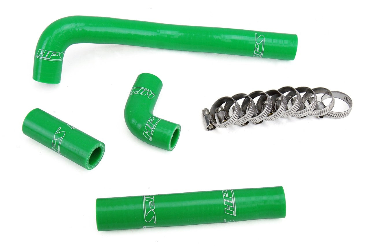 HPS Performance 57-1367-GRN Silicone Radiator Coolant Hose Kit For 88-04 Kawasaki KX500