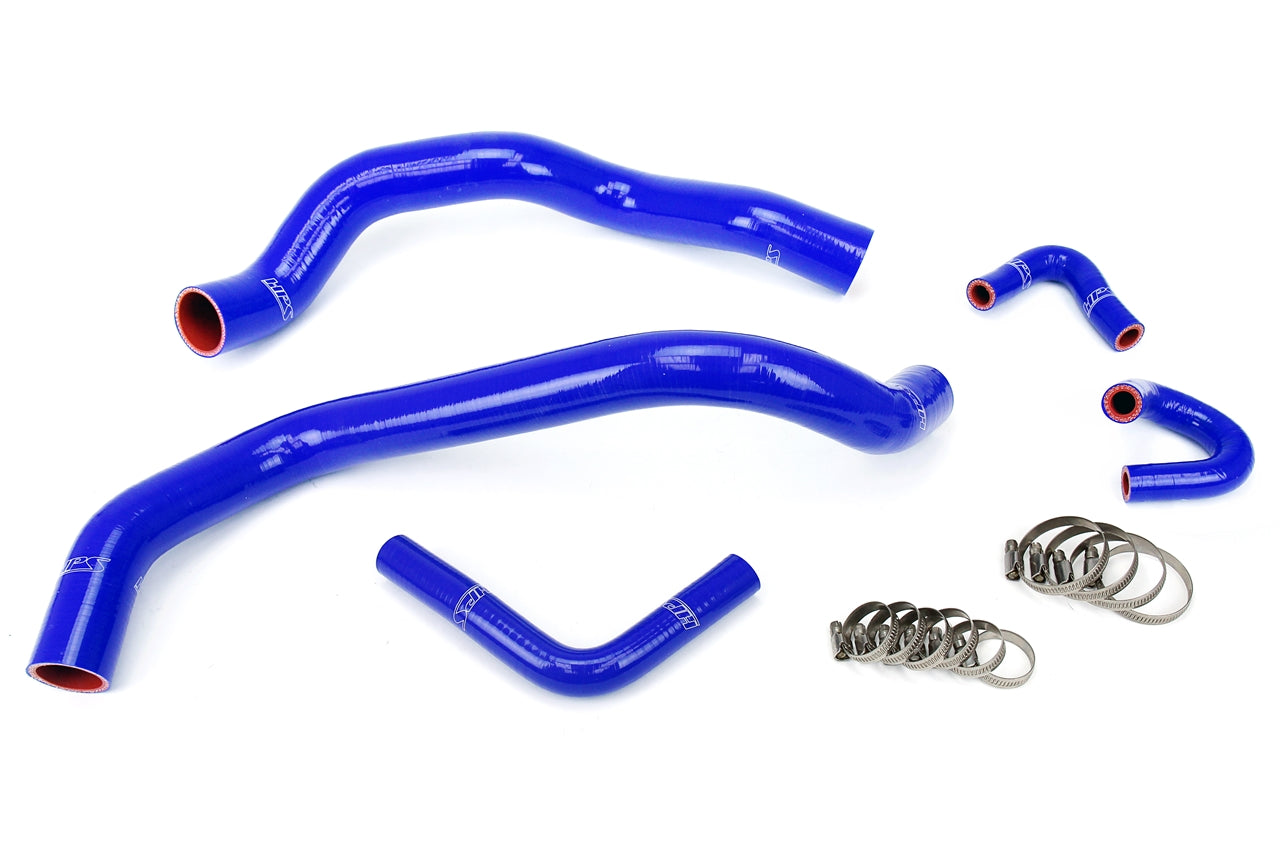 HPS Performance 57-1401-BLUE Silicone Radiator/Heater Coolant Hose Kit For 01-04 Ford Mustang 3.8L 3.9L V6
