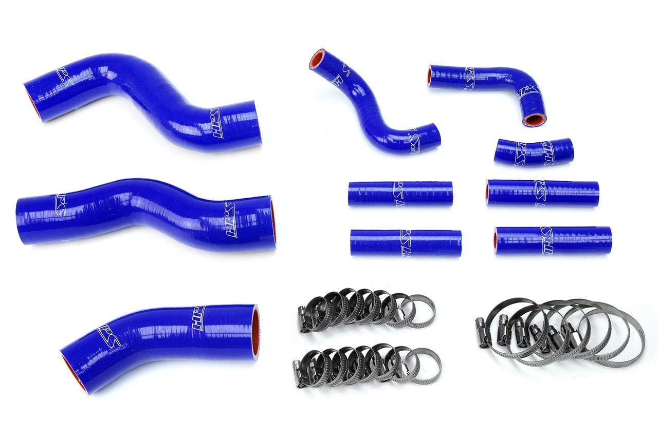 HPS Performance 57-1441-BLUE Silicone Radiator/Heater Coolant Hose Kit For 96-97 Lexus LX450/92-98 Toyota Land Cruiser FJ80 4.5L I6