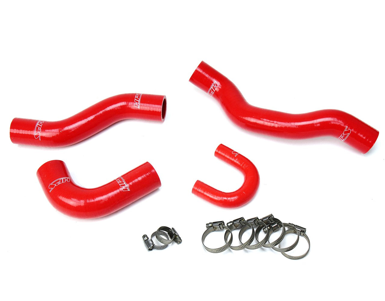 HPS Performance 57-1477-RED Silicone Radiator Coolant Hose Kit For 84-95 Toyota 4Runner / Pickup 22RE Non Turbo EFI