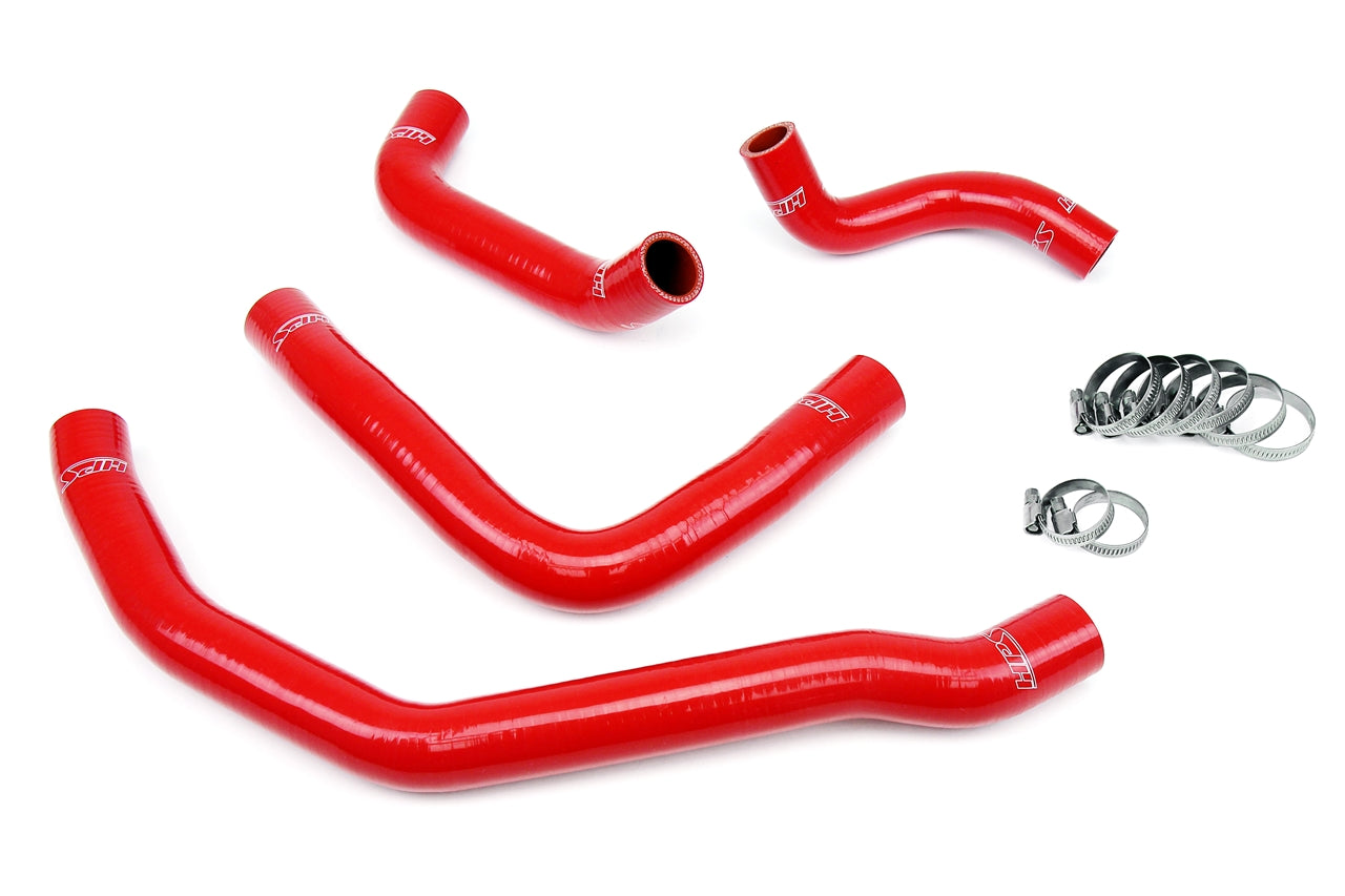 HPS Performance 57-1500-RED Silicone Radiator Coolant Hose 4PC Kit For 90-99 Toyota MR2 3SGTE Turbo