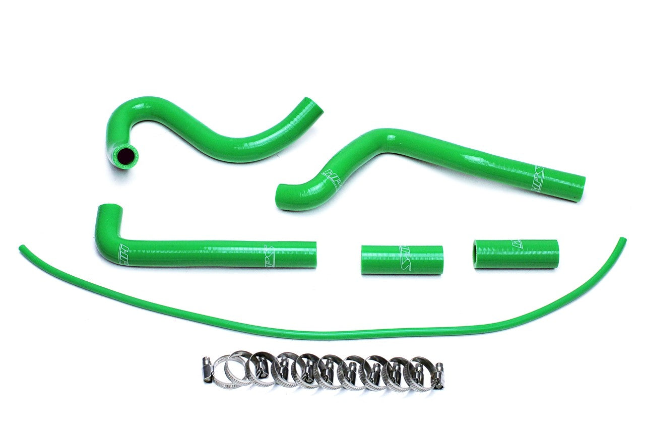 HPS Performance 57-1505-GRN Silicone Radiator Coolant Hose Kit For 94-02 Kawasaki KX250