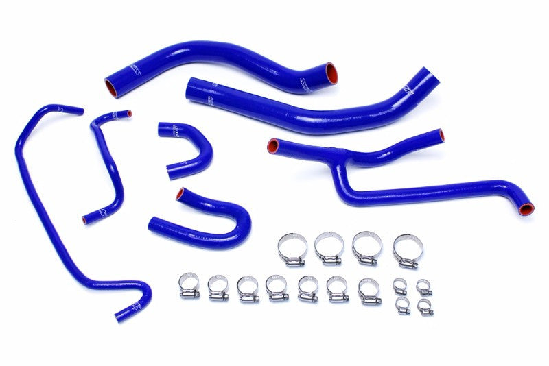 HPS Performance 57-1506-BLUE Silicone Radiator/Heater Coolant Hose Kit For 15-17 Ford Mustang 3.7L V6