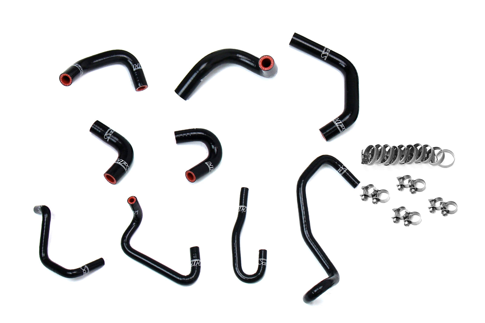 57-1581A-BLK HPS Black Silicone Ancillary Coolant Hose Kit For 16-23 Toyota Tacoma 3.5L V6