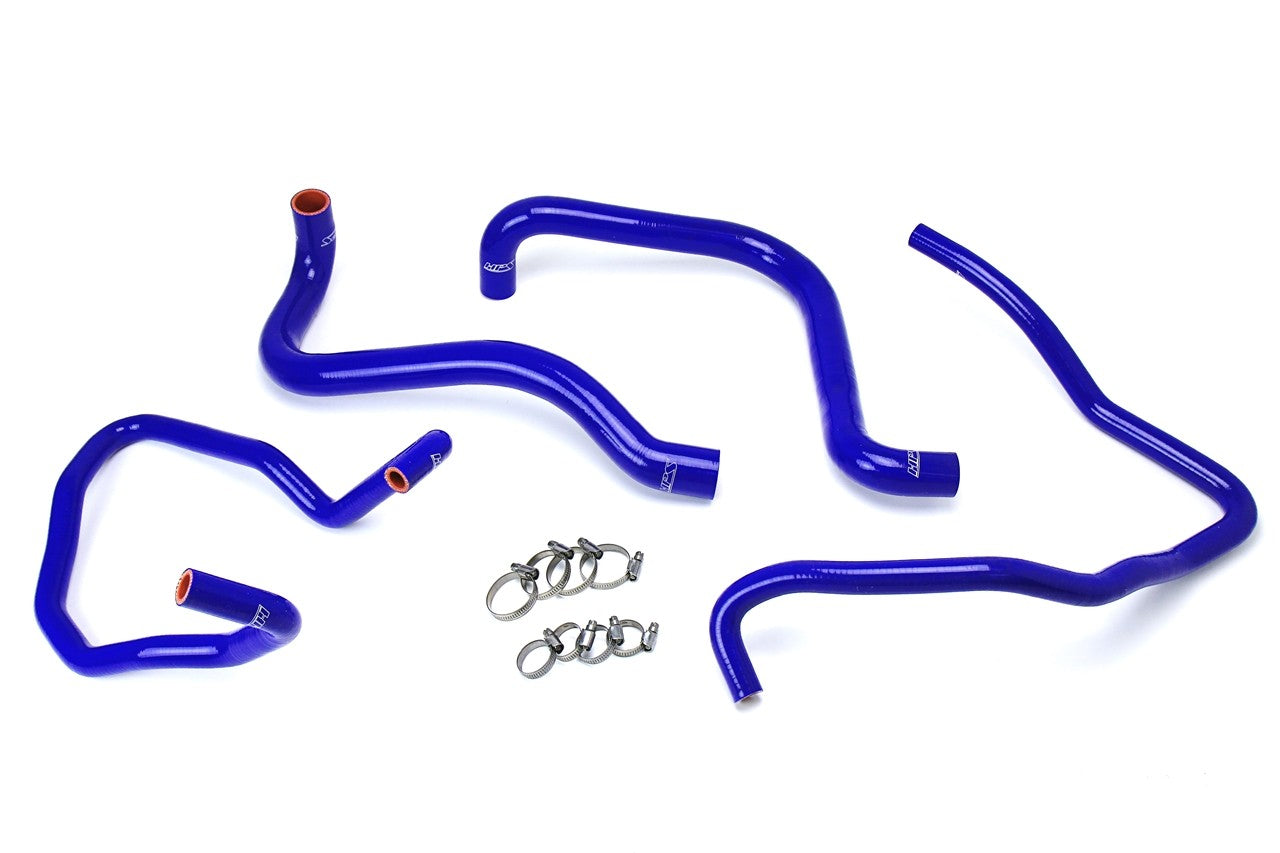 HPS Performance 57-1589-BLUE Silicone Radiator/Heater Coolant Hose Kit For 03-06 Jeep Wrangler TJ SE 2.4L LHD