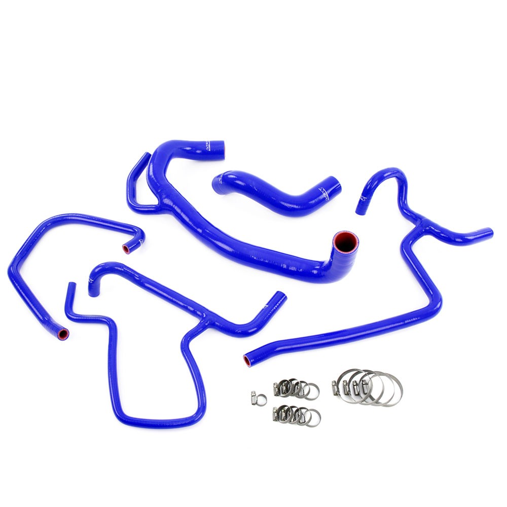 HPS Performance 57-1616-BLUE Silicone Radiator/Heater Coolant Hose Kit For 12-14 300/Challenger/Charger SRT8 6.4L V8