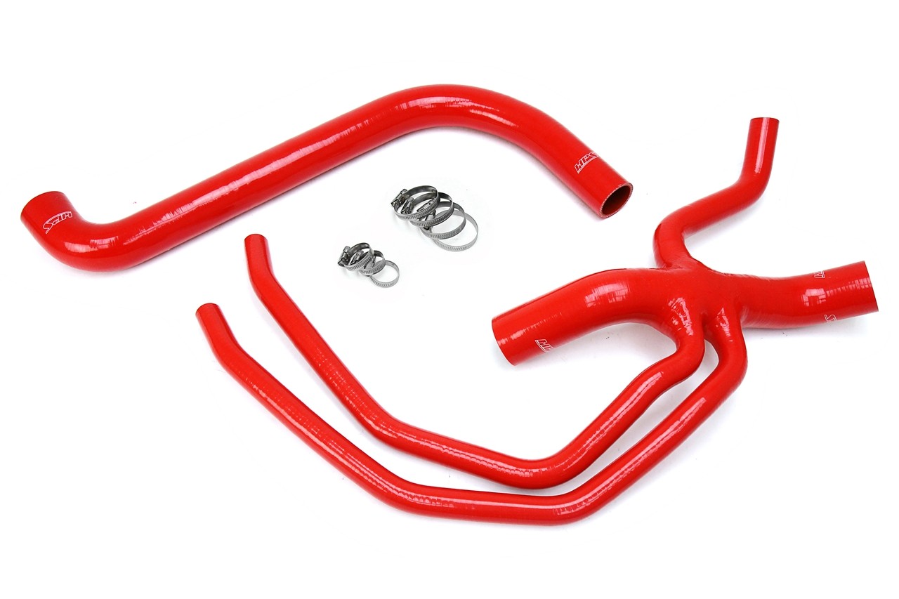 HPS Performance 57-1673-RED Silicone Radiator Coolant Hose Kit For 99-03 Ford F-150 Lightning Trim 5.4L V8