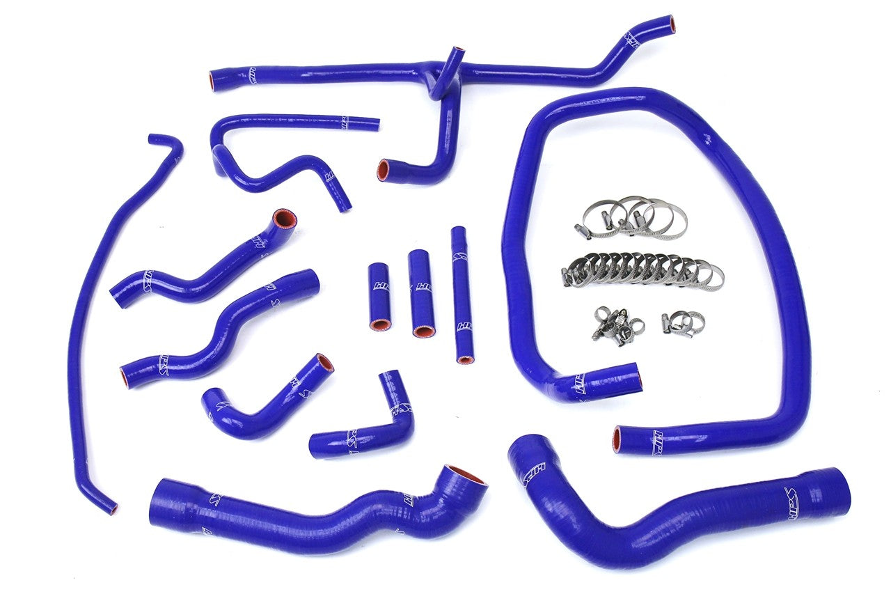 HPS Performance 57-1674-BLUE Silicone Radiator/Heater Coolant Hose Kit For 96-99 BMW M3 E36 LHD