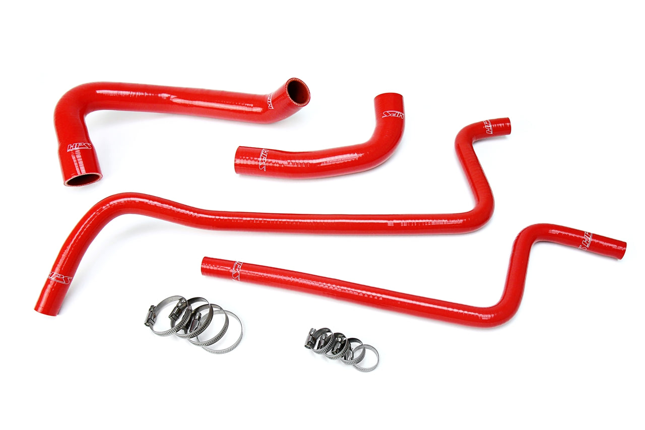 HPS Performance 57-1689-RED Silicone Radiator/Heater Coolant Hose Kit For 97-01 Jeep Wrangler TJ 4.0L LHD