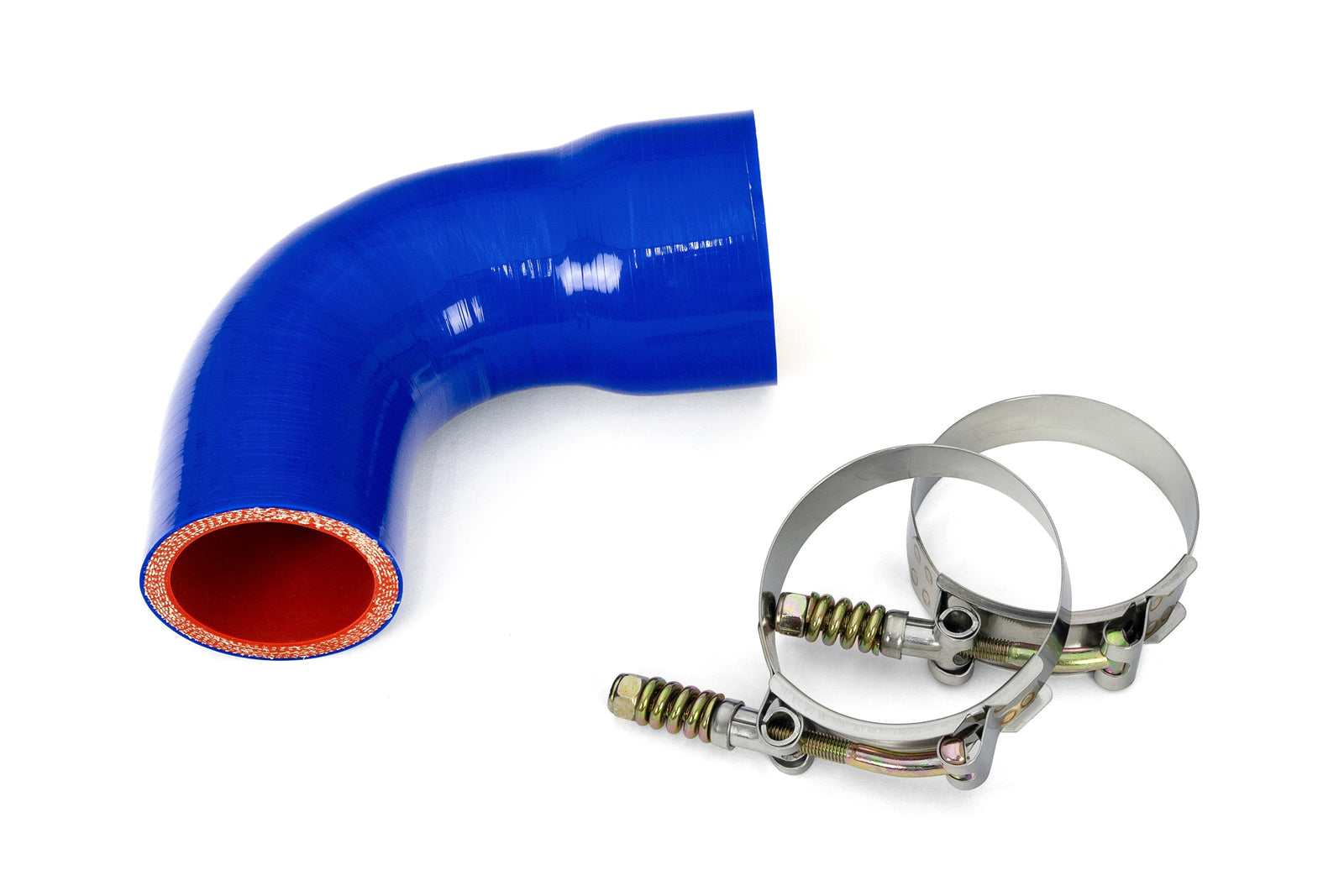 HPS Performance Blue 6-Ply Silicone Transmission Oil Cooler Hose Kit For Volvo Mack MP7 Engine Replace OE# 22882164