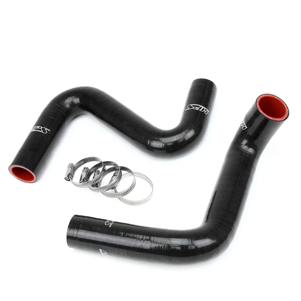 HPS Performance 57-1957-BLK Silicone Radiator Hose Kit For Nissan 240SX LS Swap (KOYO Radiator, LS1 water pump)