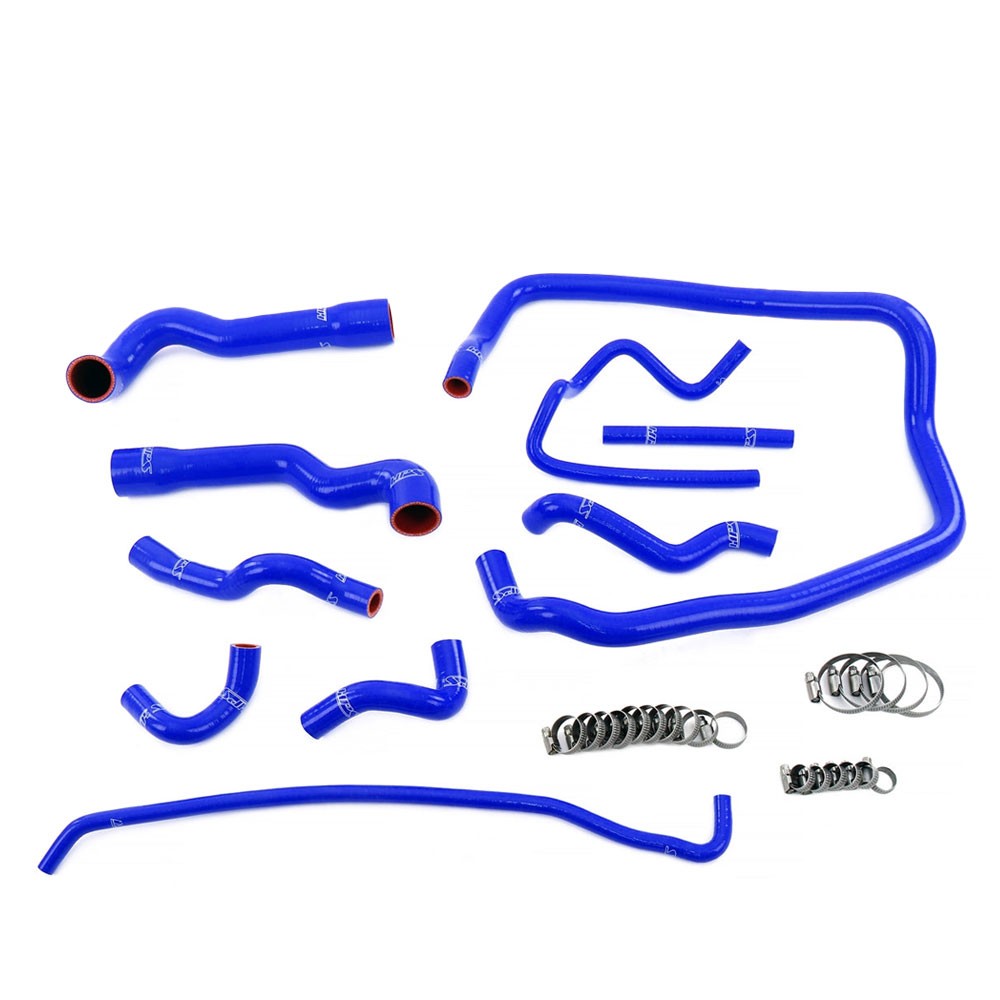 HPS Performance 57-2088-BLUE Silicone Radiator/Heater/Throttle Body/Expansion Tank Coolant Hose Kit For 96-99 BMW 323/328 M52 E36