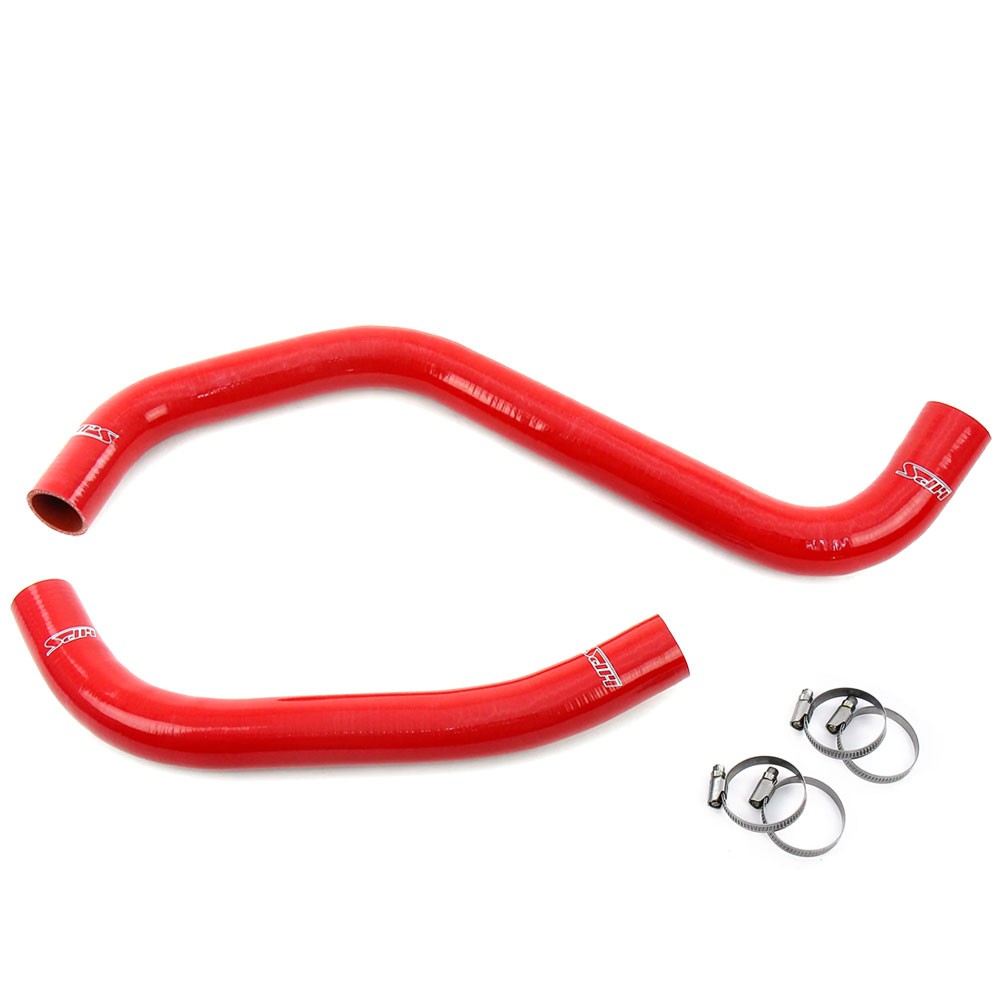 HPS Performance 57-2128-RED Silicone Radiator Coolant Hose Kit For 11-15 Jeep Grand Cherokee WK2 / Dodge Durango 3.6L