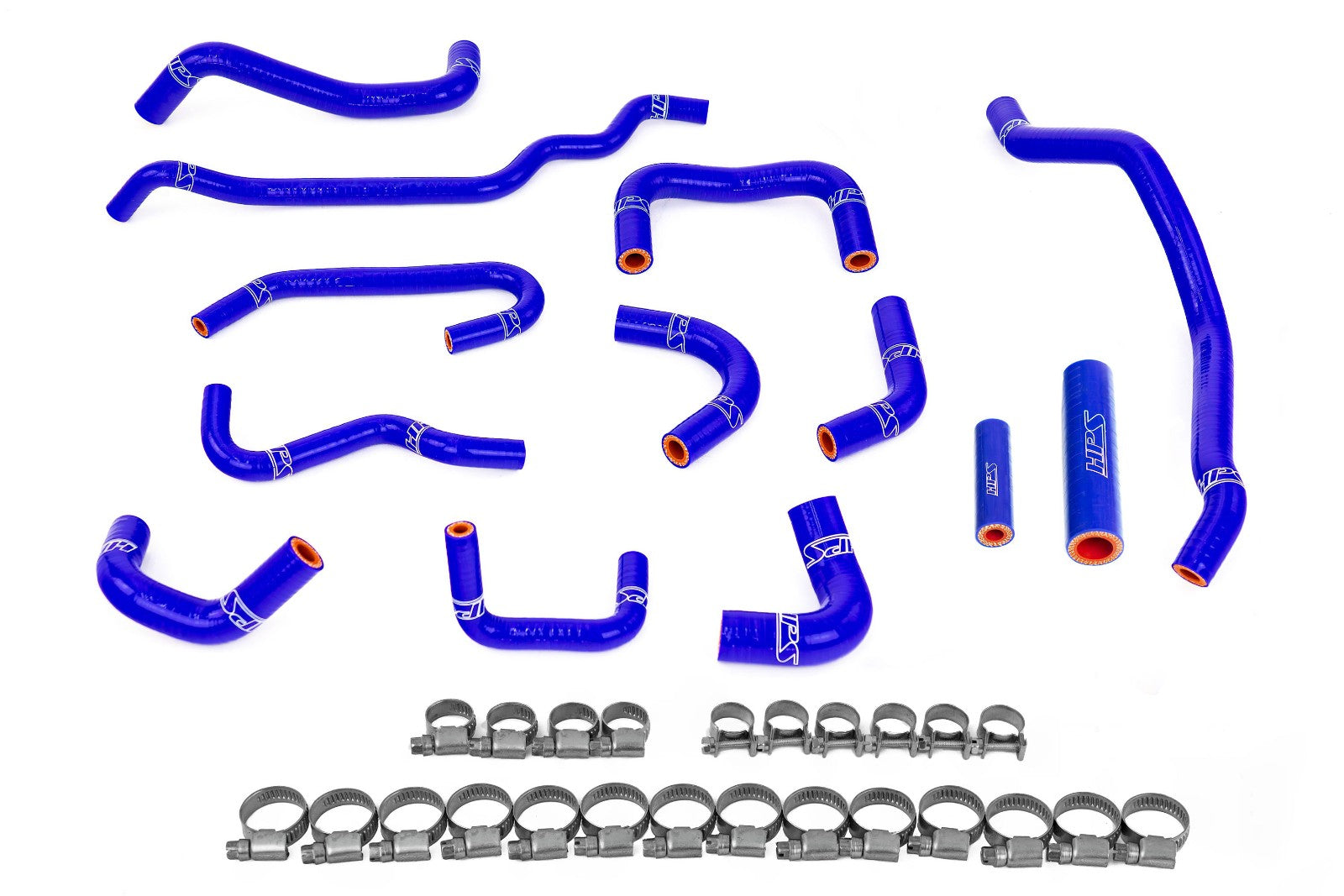 HPS Performance 57-2131A-BLUE Silicone Ancillary Coolant Hose Kit For 08-14 Subaru WRX 2.5L Turbo MT (GE/GH/GR/GV)