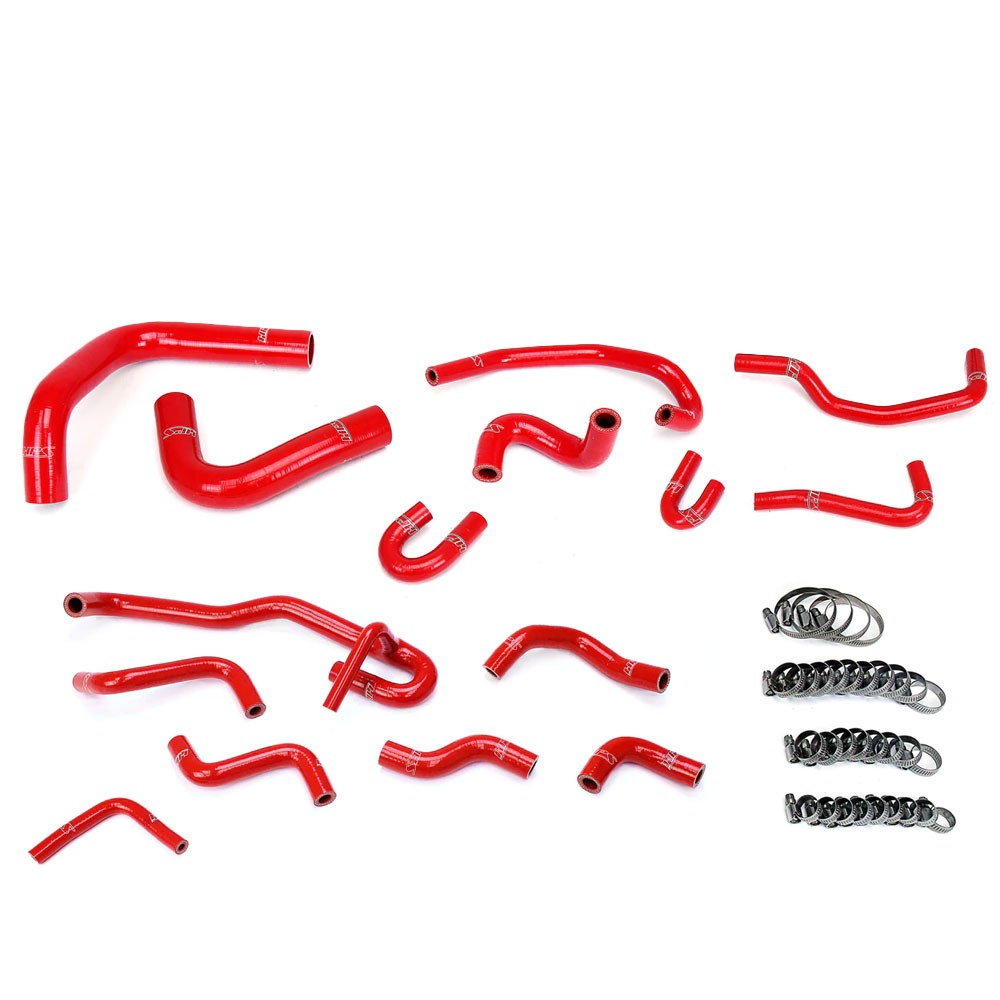 HPS Performance 57-2191-RED Silicone Radiator/Heater Coolant Hose Kit For 90-91 Toyota 4Runner 3.0L V6 LHD