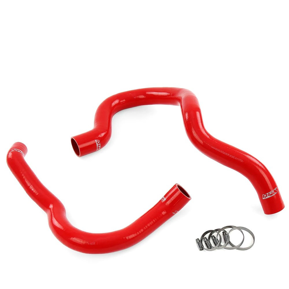HPS Performance 57-2197-RED Silicone Radiator Coolant Hose Kit For 99-01 Jeep Cherokee 4.0L XJ Right Hand Drive