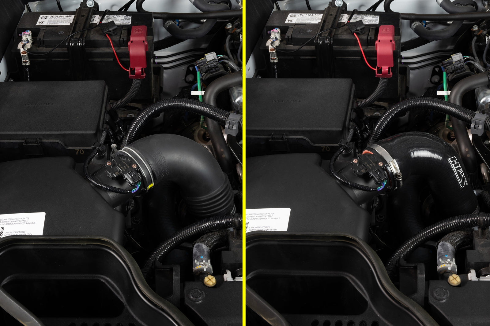 57-2207-BLK HPS Black Post MAF Air Intake Hose For 25+ 4Runner/24+ Land Cruiser/Tacoma 2.4T