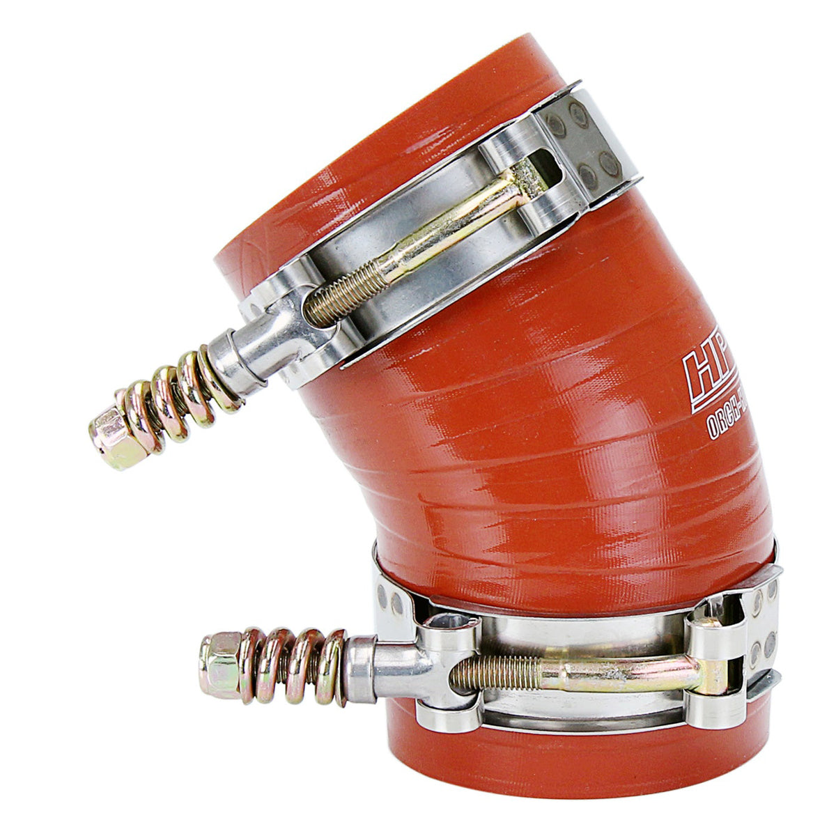 57-2227 HPS Orange Intercooler Boot Hose+Clamp For 03-07 Super Duty 6.0L Diesel 57-2227