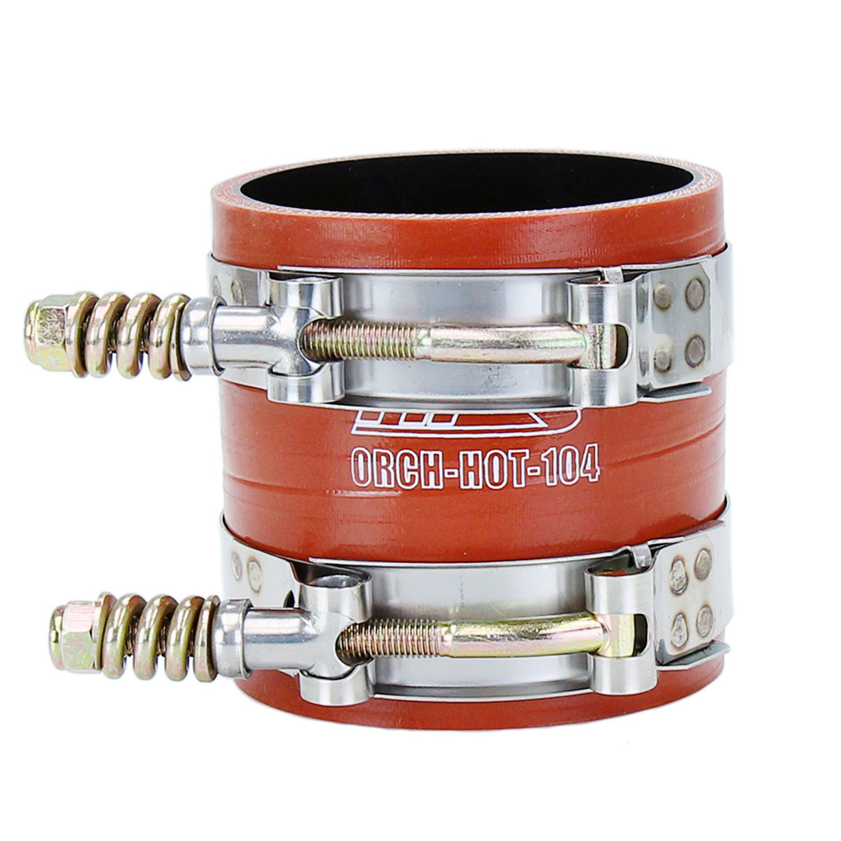 57-2229 HPS Orange Intercooler Boot Hose+Clamp For 99-03 Super Duty 6.4L Diesel 57-2229