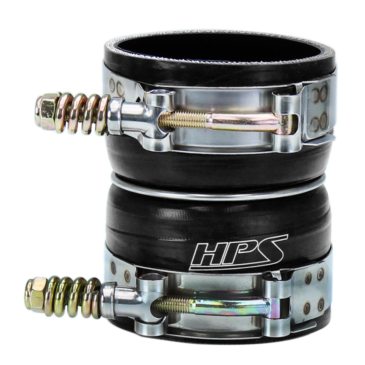 HPS Performance 57-2237-BLK Silicone Turbo Intercooler Boot Hose Clamp Ford 6.4 Powerstroke Diesel 57-2237