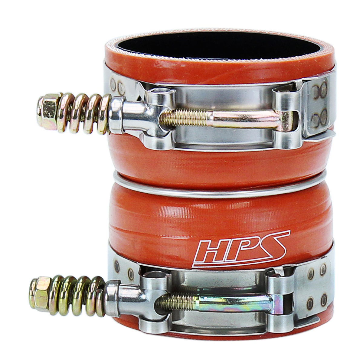 57-2237 HPS Orange Intercooler Boot Hose+Clamp For 08-10 Super Duty 6.4L Diesel 57-2237