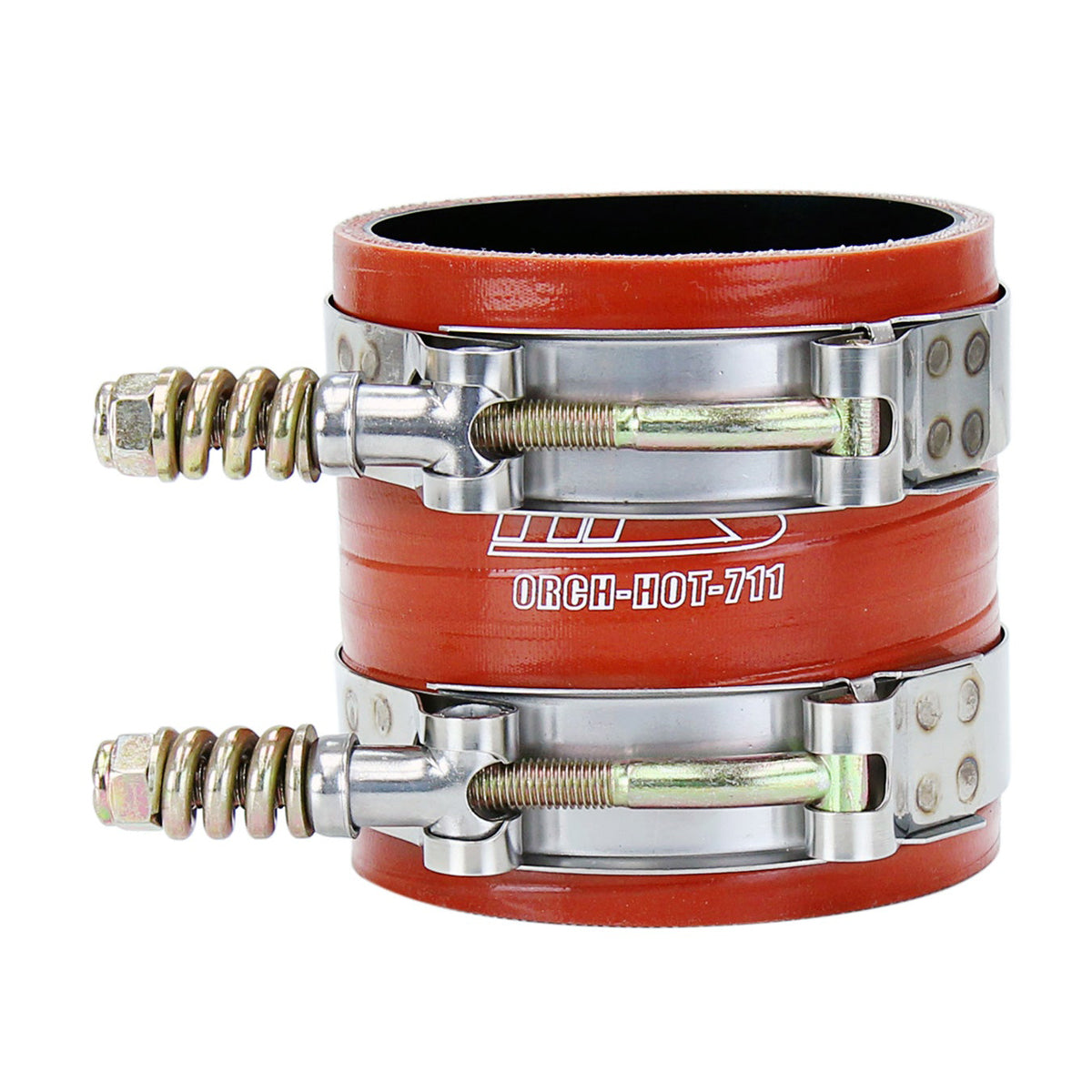 57-2240 HPS Orange Intercooler Boot Hose+Clamp For 03-07 Super Duty 6.0L Diesel 57-2240