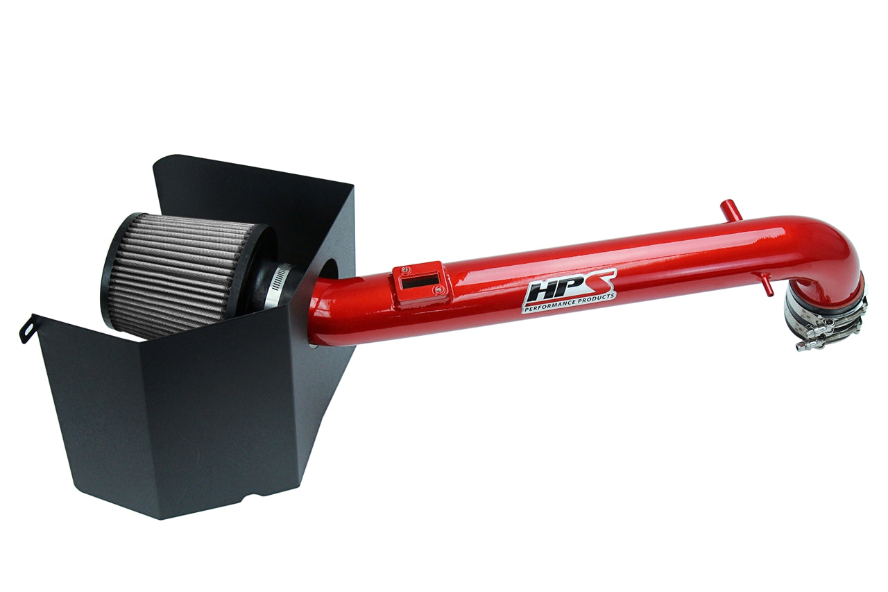 HPS Shortram Air Intake Heat Shield Kit for 05-15 Toyota Tacoma 2.7L I4 Non-Turbo SKU 827-169R, red product view