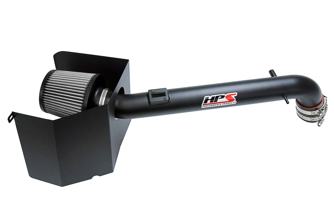 HPS Shortram Air Intake Heat Shield Kit for 05-15 Toyota Tacoma 2.7L I4 Non-Turbo SKU 827-169WB, wrinkle black product view