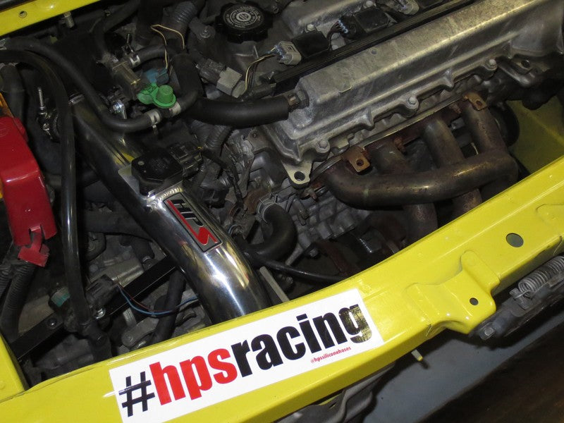HPS Shortram Air Intake Kit for 00-05 Toyota MR2 Spyder 1.8L, installed engine bay view