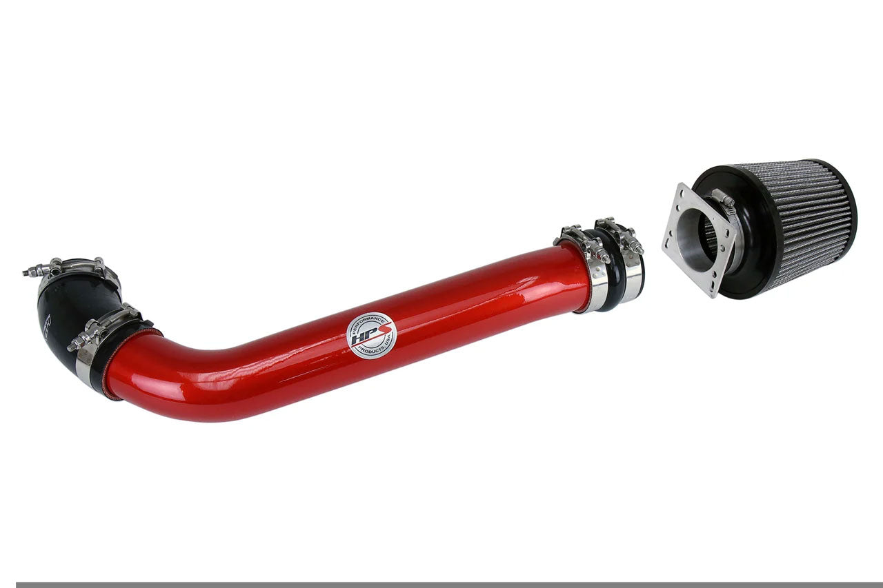 HPS Red Shortram Air Intake Kit with Filter For 89-95 Toyota Pickup 22RE 2.4L-Air Intake Systems-BuildFastCar-827-514R