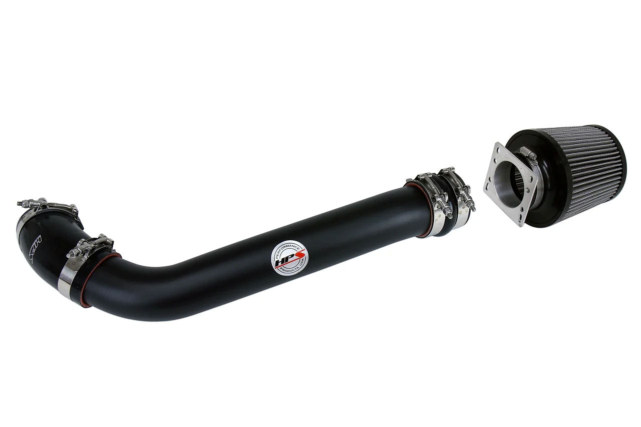 HPS Shortram Air Intake Kit for 89-95 Toyota Pickup 4Runner 2.4L 22RE SKU 827-514WB, wrinkle black product view