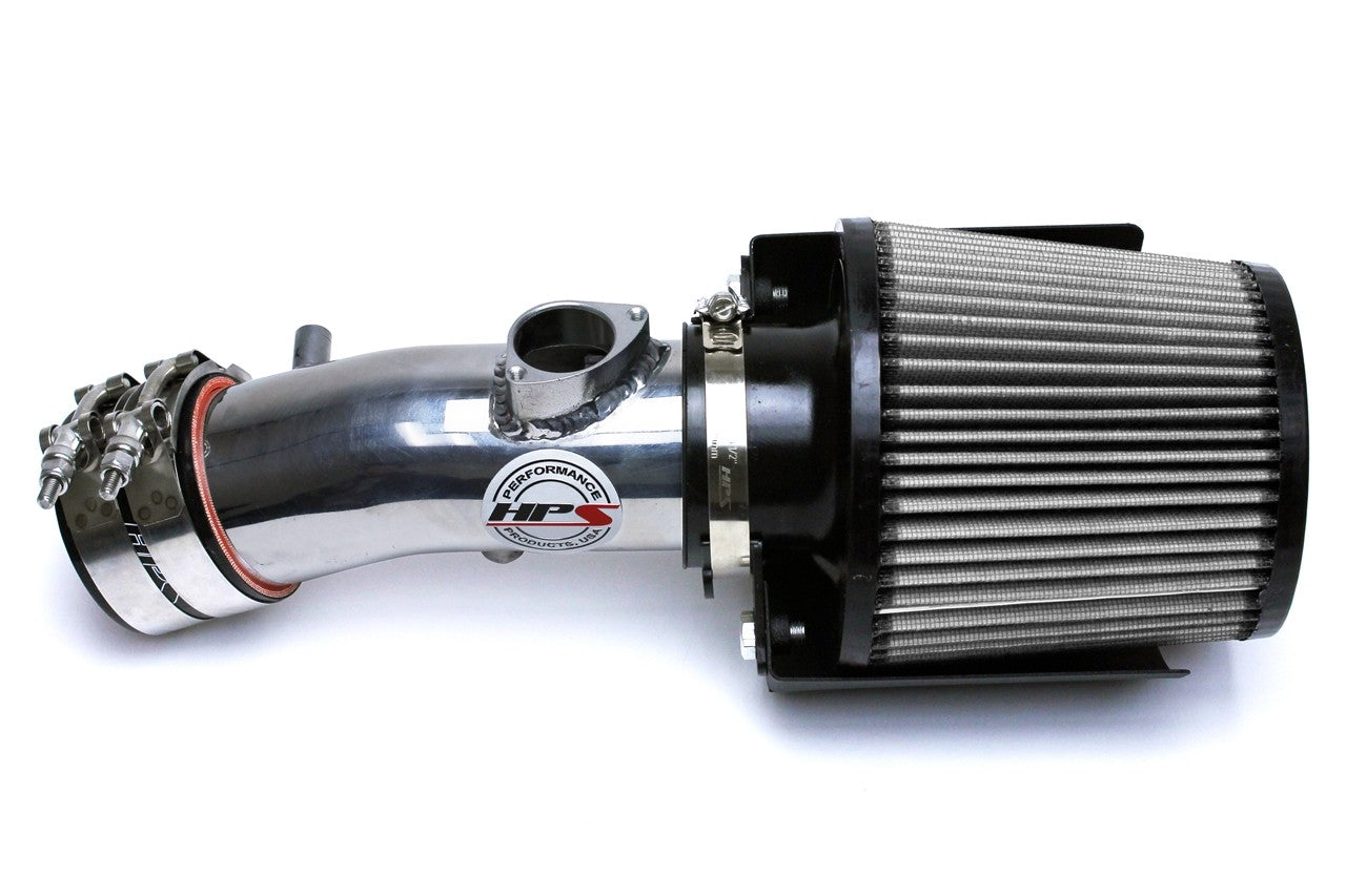 HPS Shortram Air Intake Heat Shield Kit for 12-13 Mazda Mazda3 2.0L Skyactiv SKU 827-531P, polished product view
