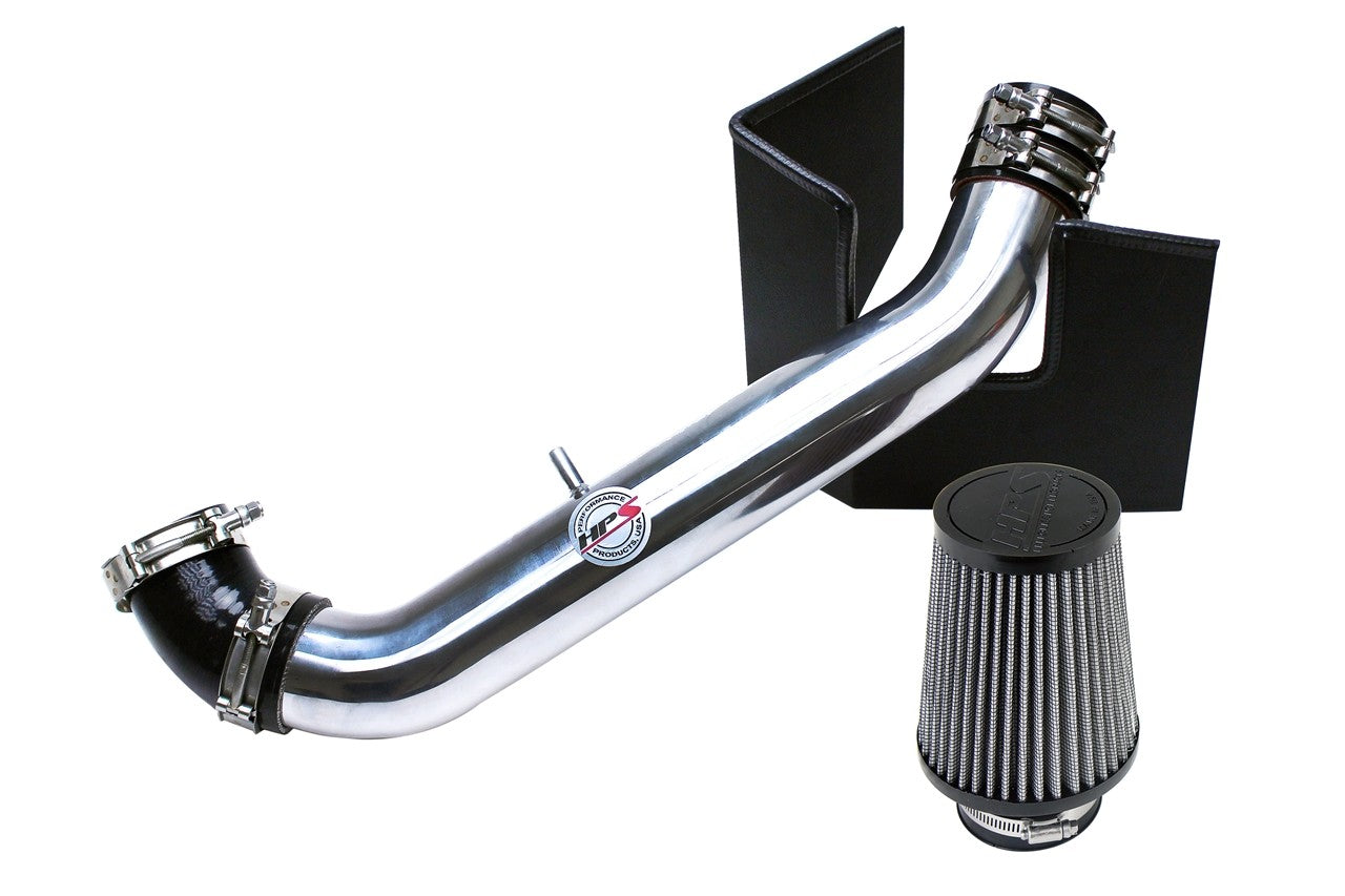HPS Shortram Air Intake Heat Shield Kit for 99-05 Mazda Miata 1.8L Non Turbo SKU 827-537P, polished product view