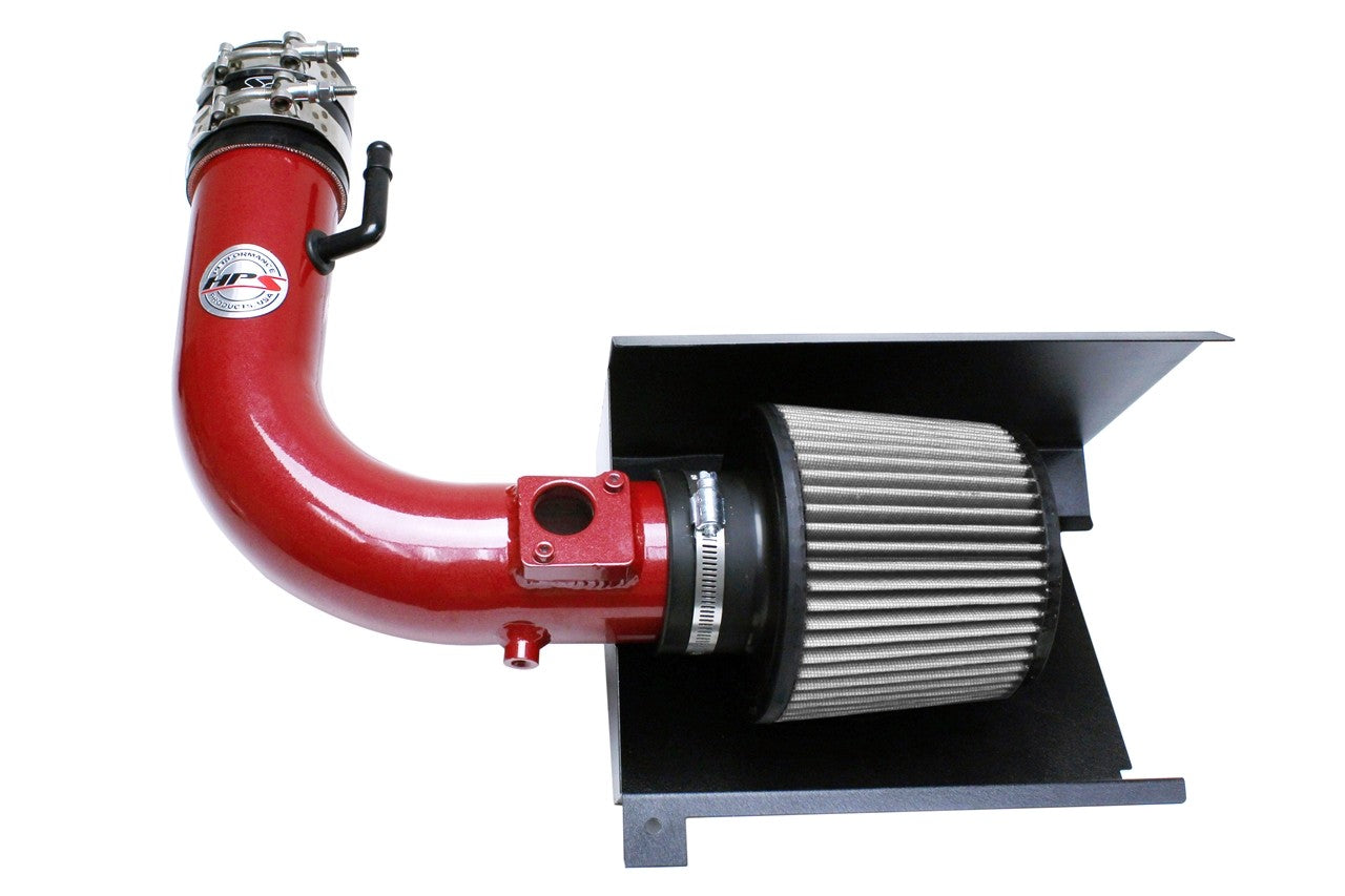 HPS Shortram Air Intake Heat Shield Kit for 13-20 Gen1 Scion FR-S / Subaru BRZ / Toyota 86 SKU 827-548R, red product view