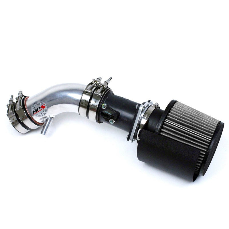 HPS Shortram Air Intake Heat Shield Kit for 02-06 Nissan Altima 2.5L 4-Cyl SKU 827-570P, polished product view
