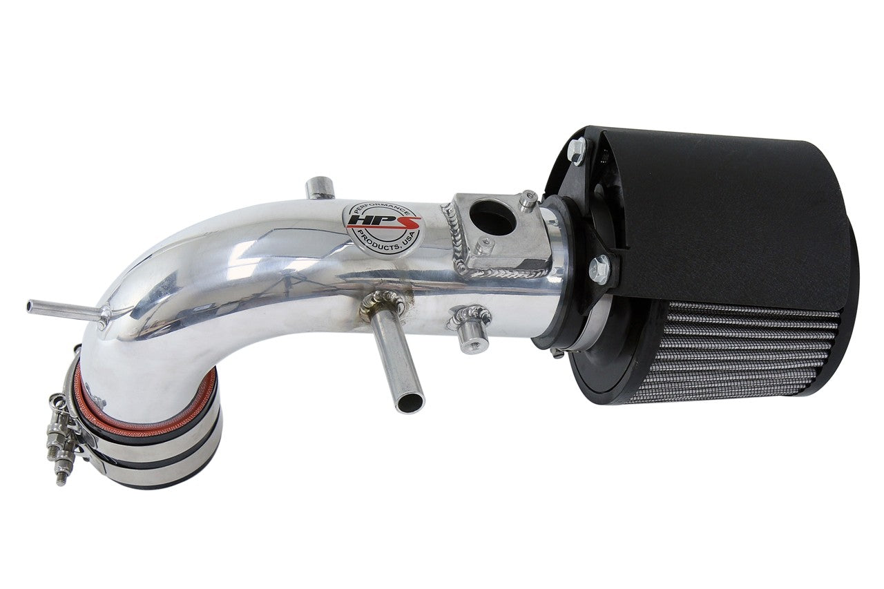 HPS Shortram Air Intake Heat Shield Kit for 13-17 Toyota RAV4 2.5L SKU 827-612P, polished product view