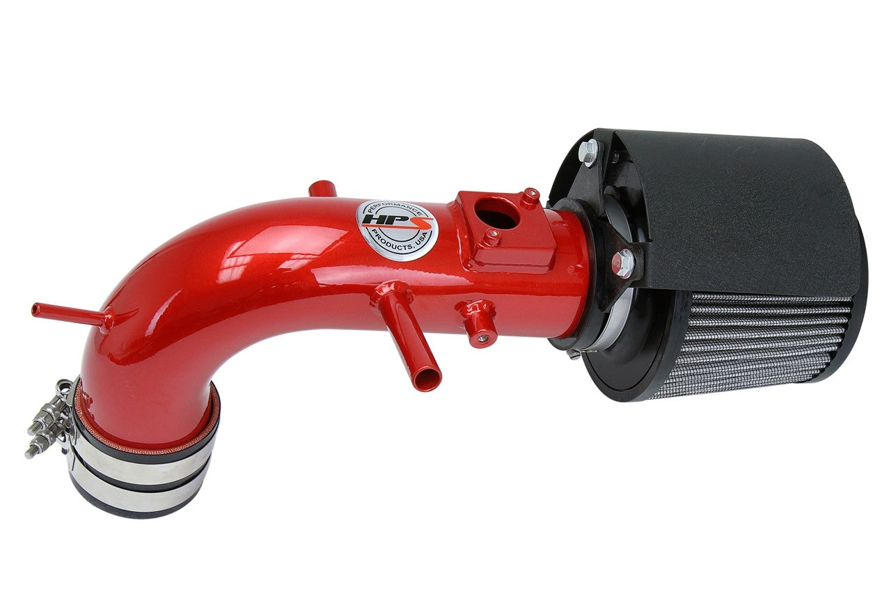 HPS Shortram Air Intake Heat Shield Kit for 13-17 Toyota RAV4 2.5L SKU 827-612R, red product view
