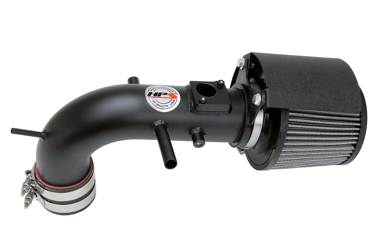 HPS Shortram Air Intake Heat Shield Kit for 13-17 Toyota RAV4 2.5L SKU 827-612WB, wrinkle black product view