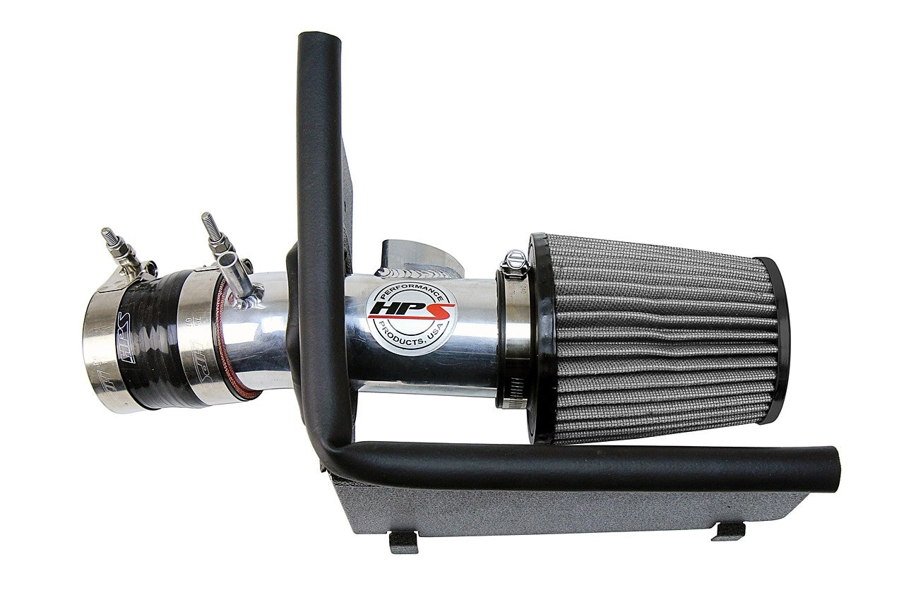 HPS Shortram Air Intake Heat Shield Kit for 16 Scion iA / 17-18 Yaris iA / 19-20 Yaris SKU 827-613P, polished product view