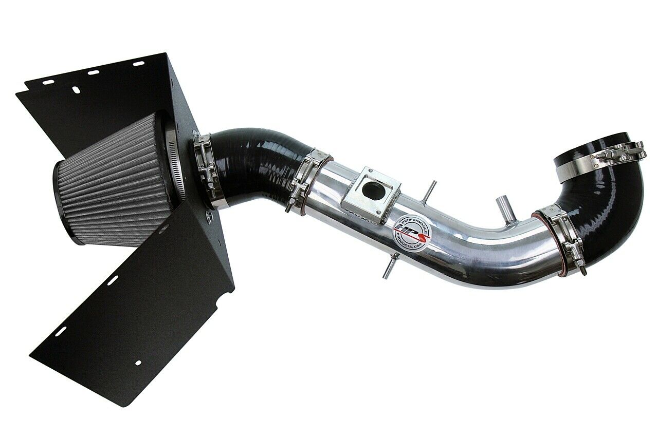HPS Shortram Air Intake Heat Shield Kit for 03-04 Lexus GX470 4.7L V8 SKU 827-618P, polished product view