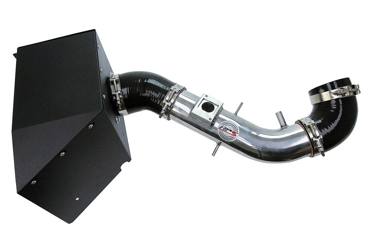 HPS Shortram Air Intake Heat Shield Kit for 03-04 Lexus GX470 4.7L V8 SKU 827-618P, polished product view