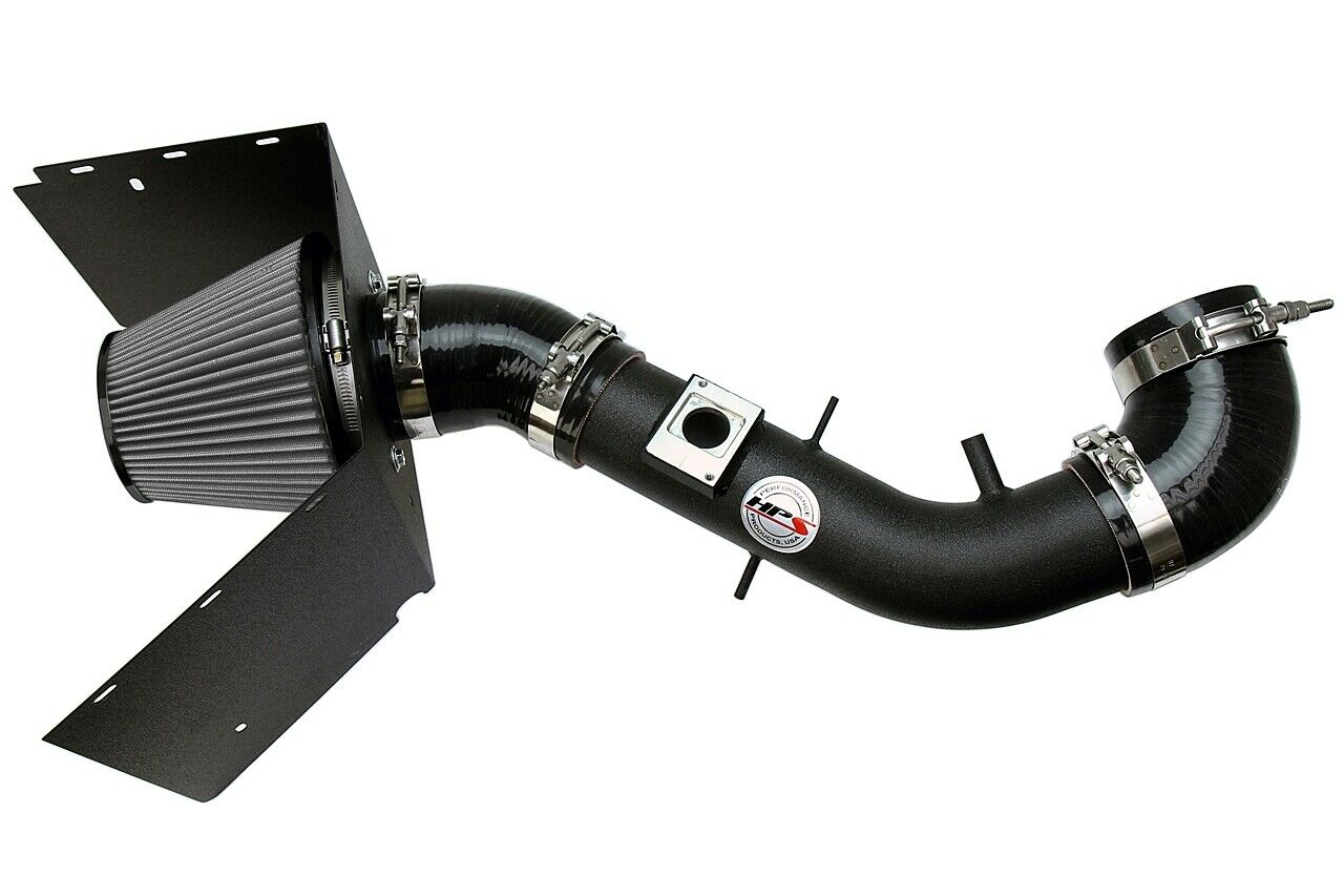HPS Shortram Air Intake Heat Shield Kit for 03-04 Lexus GX470 4.7L V8 SKU 827-618WB, wrinkle black product view